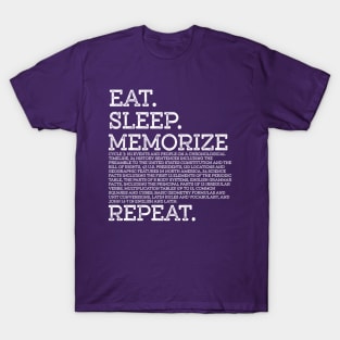 Cycle 3 Eat Sleep Memorize Repeat Memory Master | Updated T-Shirt